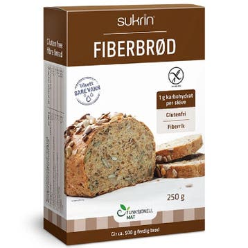 Sukrin Koolhydraatarme Broodmix Fiberbrod 250g, Verzenden, Nieuw