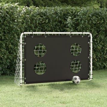 vidaXL Voetbaldoeltrainingsdoel 184x61x122 cm staal, Verzenden, Nieuw