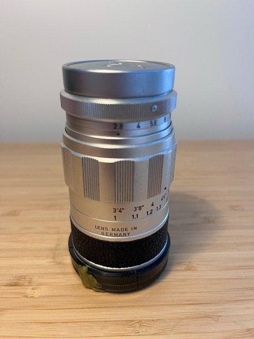 Leica Elmarit 90mm f/2.8 Telephoto Lens - Silver Chrome, Verzamelen, Fotografica en Filmapparatuur