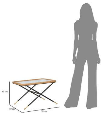 SALONTAFEL SAINT BARTH RETT. CM 70X50X45 - 1425940000, Huis en Inrichting, Ophalen of Verzenden, Nieuw