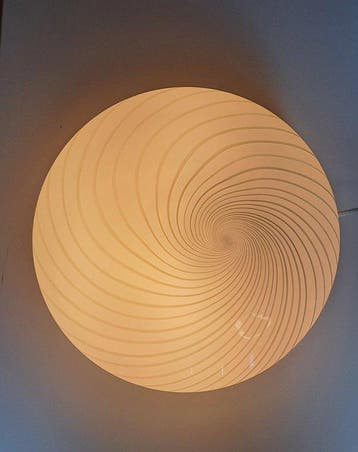 Wandlamp - Glas - Vintage Swirl Lamp