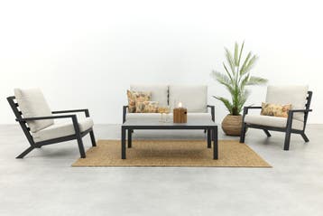 VDG Boston stoel-bank loungeset - 4-delig, Verzenden, Nieuw, Overige materialen, Loungeset