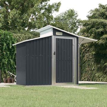 vidaXL Tuinschuur 270x130x208,5 cm gegalvaniseerd staal, Tuin en Terras, Verzenden, Nieuw