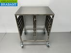 HCB RVS Dubbele regaalwagen 12 x 1/1 GN gastronorm 74 cm, Ophalen of Verzenden, Nieuw in verpakking
