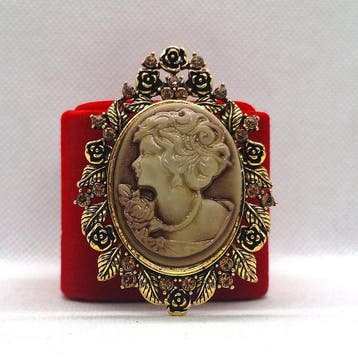 Argento 925. - Broche - Cammeo. Vintage.