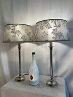 Tafellamp (2) - Hotel - Chroom, Staal, Textiel