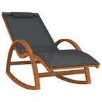Massief Hout Schommelstoel | 41% Korting, Eenpersoons, Lounging, Nieuw, Ophalen of Verzenden