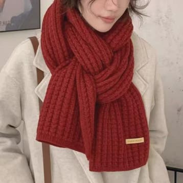 Dikke Gebreide Sjaal Dames Heren - Zachte Cable Knit Wrap vo, Verzenden, Nieuw