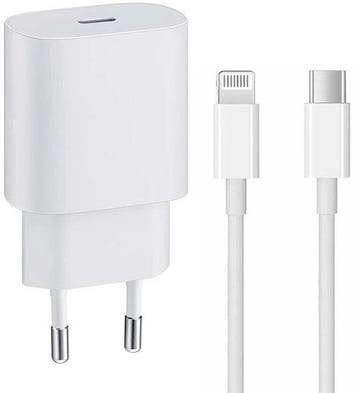 USB-C Oplader – 25W Snellader met USB-C naar Lightning, Ophalen of Verzenden, Nieuw