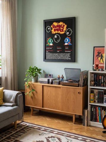 Taito - Quadro decorativo 3D - Bubble Bobble - Videogame, Nieuw