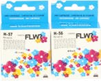 FLWR HP 56 en 57 Multipack zwart en kleur, Computers en Software, Printerbenodigdheden, Verzenden, Nieuw, Cartridge, FLWR
