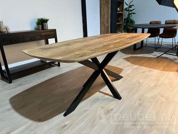 OUTLET - AMSTERDAM! - Eettafel Deens Ovaal - eettafels ou..., Nieuw, Overige materialen