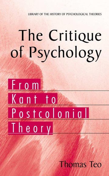 9781441920522 Critique Of Psychology Thomas Teo, Verzenden, Nieuw, Thomas Teo