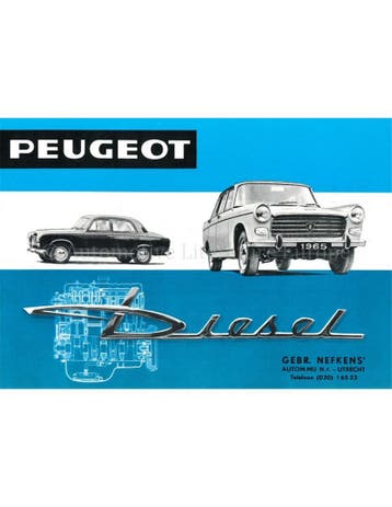 1967 PEUGEOT 404 DIESEL BROCHURE NEDERLANDS, Boeken, Nieuw, Peugeot, Author