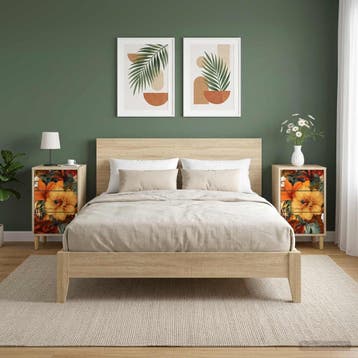 vidaXL Nachtkastje GENNEP 2 st Sonoma Eiken 36 x 33 x 60 cm, Minder dan 45 cm, Verzenden, Nieuw, 55 tot 70 cm