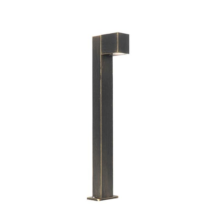 Industriële staande buitenlamp antiek goud 65 cm IP44 -, Tuin en Terras, Buitenverlichting, Nieuw, Aluminium, Verzenden