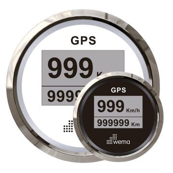 Wema Digitale GPS Snelheidsmeter Silver Gauge Serie 58mm-Zwa, Ophalen of Verzenden, Nieuw