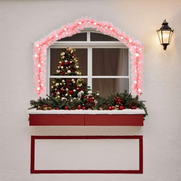 vidaXL Kerstslinger met LED-lampjes 10 m roze, Verzenden, Nieuw