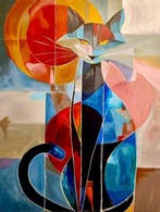 Kiri Aguilera (1982) XL 130 x 100 cm - Retrato Cubista de