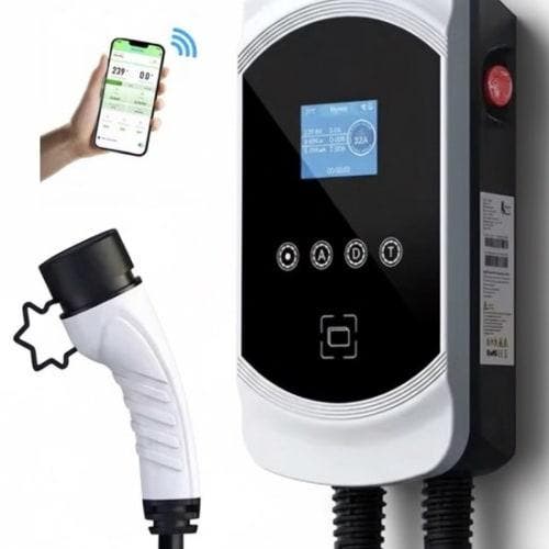 Premium Laadpaal 11 kW wit met 5m vaste Type 2 kabel |, Auto diversen, Laadpalen, Nieuw, Ophalen of Verzenden
