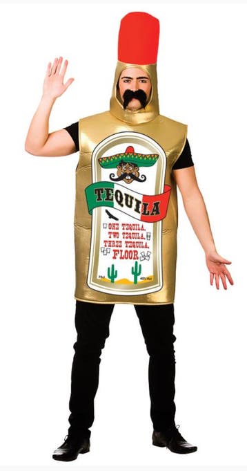 Tequila gold kostuum, Verzenden, Nieuw, Feestartikel