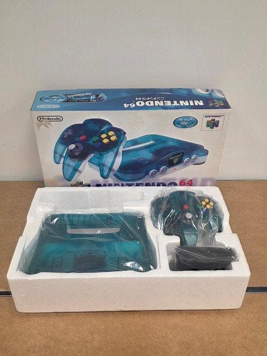 Nintendo - Nintendo 64 - N64 - Funtastic - Ice Blue Console, Spelcomputers en Games, Spelcomputers | Overige Accessoires