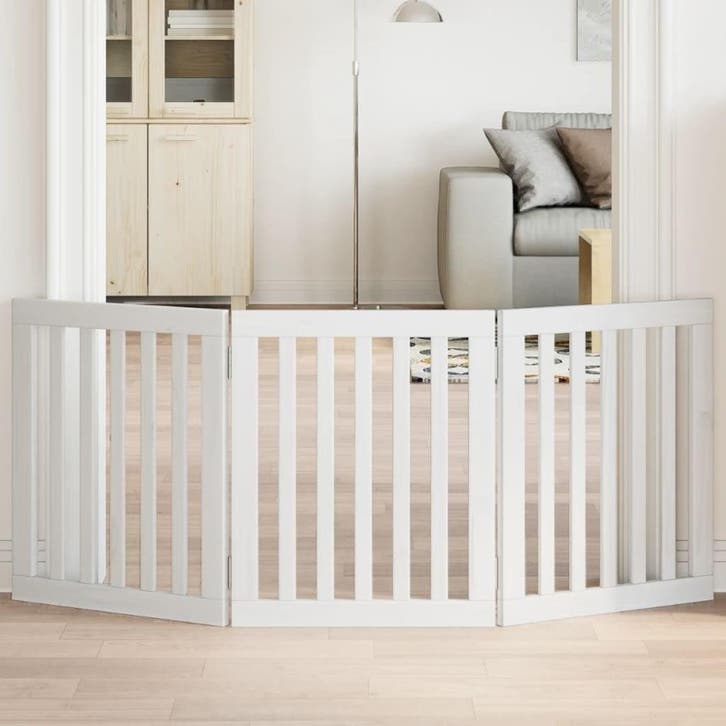 Hondenhek 150cm Wit - Inklapbaar | Retourdeal 34% Korting, Dieren en Toebehoren, Honden-accessoires, Zo goed als nieuw, Ophalen of Verzenden