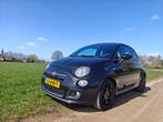 Fiat 500 0.9 Twinair 2014, cabrio, Black Edition, Auto's, Voorwielaandrijving, Stof, Gebruikt, Zwart