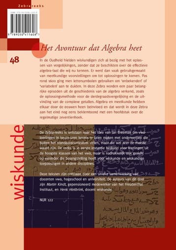 Het avontuur dat Algebra heet / Zebra-reeks / 48, Verzenden, Gelezen, Martin Kindt