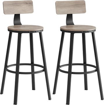 2x barkruk - hoge keukenkrukken - stalen frame - 73 cm, Verzenden, Nieuw