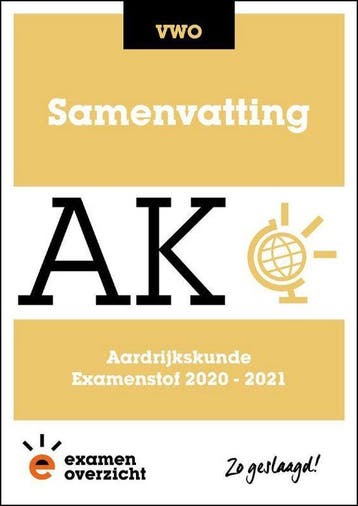 ExamenOverzicht   Samenvatting Aardrijkskunde  9789493190306, Boeken, Schoolboeken, Zo goed als nieuw