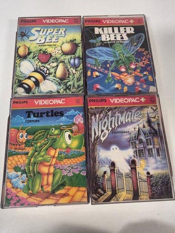 Philips - Videopac - Killer Bee, Super Bee, Nightmare &, Nieuw