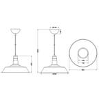 LED Hanglamp - Hangverlichting - Trion Wulo - E27 Fitting -, Ophalen of Verzenden, Nieuw, Metaal