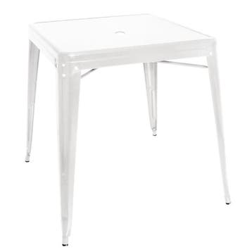 Bolero Bistro Vierkante Stalen Tafel Wit 668 mm (Enkel), Verzenden, Nieuw in verpakking