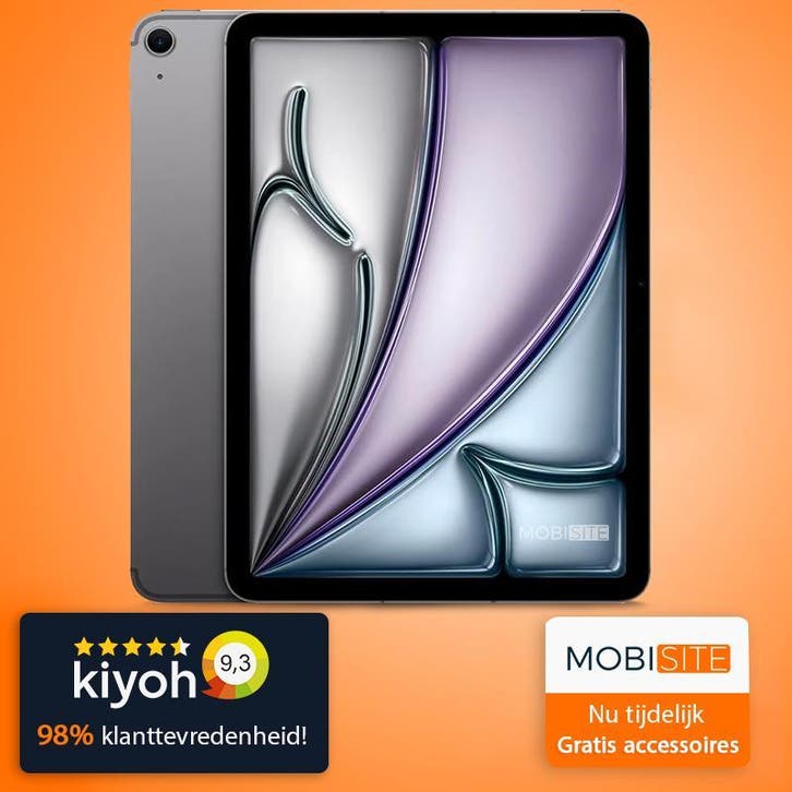 iPad Air 6  - 256GB - 2024 - 11-inch met 2 jaar garantie, Computers en Software, Apple iPads, Zo goed als nieuw, 13 inch of meer