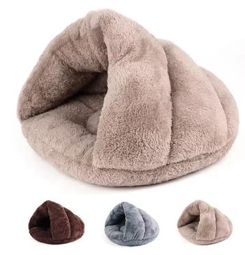 Warm Fleece Kattenbed – Zacht Huisdiernest en Slaaphuis, Verzenden, Nieuw