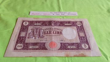Italië. Lire - 1.000 Lire 18/01/1947 Grande C (B.I.) -