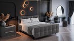 Boxspringset NARVIK set incl hoofd en voetbord, Verzenden, Nieuw, Wit