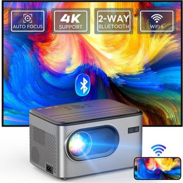 Mini Beamer Full HD | WiFi 6 | Retourdeal 34% Korting, Audio, Tv en Foto, Beamers, LED, Ophalen of Verzenden, Full HD (1080), Puxinat