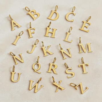Gouden Initiaal Bedel - Roestvrij Staal - DIY Ketting Bedelt, Verzenden, Nieuw