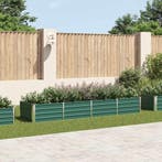 vidaXL Plantenbak verhoogd 320x80x45 cm gegalvaniseerd staal, 100 cm of meer, Verzenden, Nieuw, Metaal