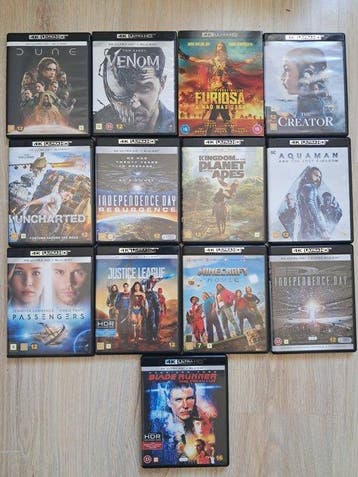 4K Ultra HD Movie Collection – Lot of 13 - See images, Nieuw