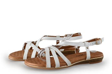 Manfield Sandalen in maat 36 Wit, Verzenden, Wit, Sandalen of Muiltjes, Zo goed als nieuw