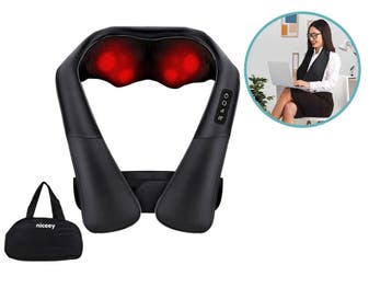 Niceey Shiatsu Massagekussen - Massage apparaat, Huis en Inrichting, Woonaccessoires | Kussens, Verzenden, Nieuw