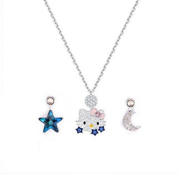 Swarovski - Metaal, Swarovski-kristal - Halsketting - Hello