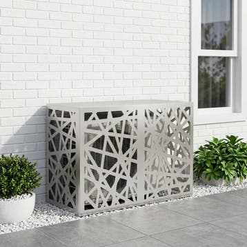 vidaXL Airconditioner hoes zilver 90 x 40 x 60 cm Roestvrij, Verzenden, Nieuw