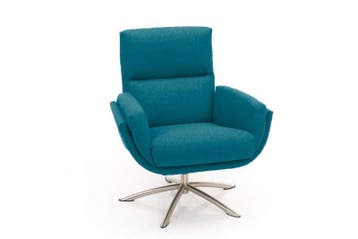 Relaxfauteuil Herxen - relaxfauteuils - Blauw, Nieuw, Blauw, Stof