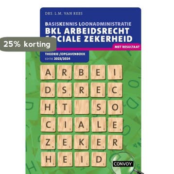 2023/2024 / BKL Arbeidsrecht sociale zekerheid /, Verzenden, Zo goed als nieuw, L.M. van Rees