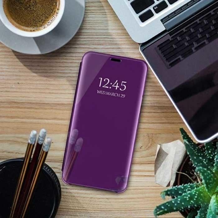 Oppo Realme 8 Pro Smart Spiegel Flip Case Cover Hoesje Paars, Telecommunicatie, Mobiele telefoons | Hoesjes en Frontjes | Overige merken