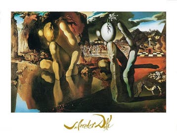 Kunstdruk Salvador Dali - La metamorfosi di narciso 80x60cm, Verzenden, Nieuw